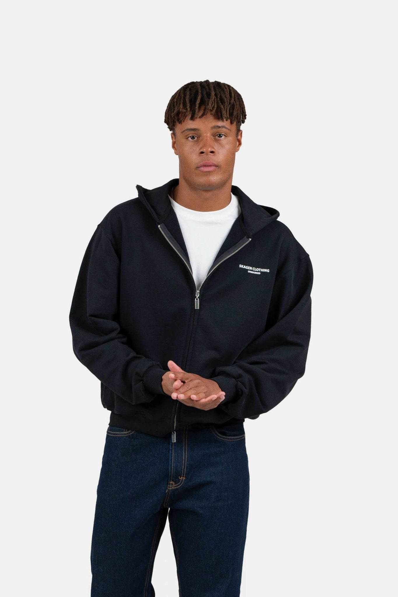 UNMARKED Zip-Hoodie Sort | Skagen-clothing.dk